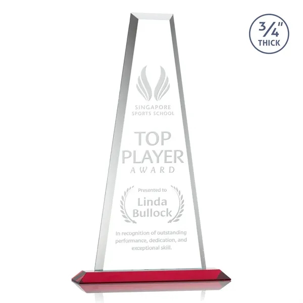 The elegant Imperial Award reflects a 0.75" thick Starfire Crystal tower... from ASI 84592 St Regis Group / St Regis