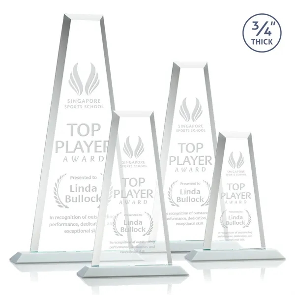 The elegant Imperial Award reflects a 0.75" thick Starfire Crystal tower... from ASI 84592 St Regis Group / St Regis