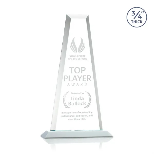 The elegant Imperial Award reflects a 0.75" thick Starfire Crystal tower... from ASI 84592 St Regis Group / St Regis