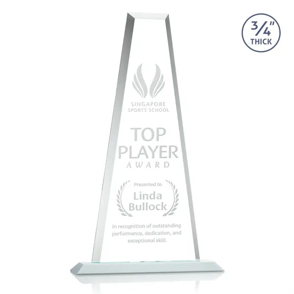 The elegant Imperial Award reflects a 0.75" thick Starfire Crystal tower... from ASI 84592 St Regis Group / St Regis