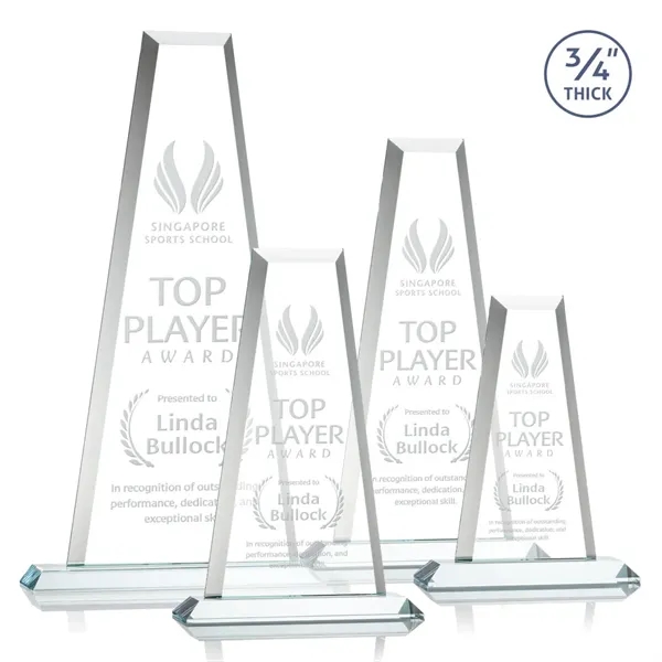 The elegant Imperial Award reflects a 0.75" thick Starfire Crystal tower... from ASI 84592 St Regis Group / St Regis