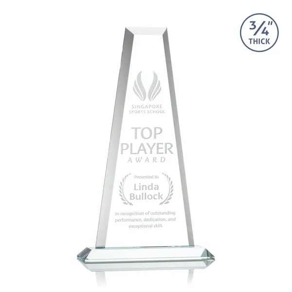 The elegant Imperial Award reflects a 0.75" thick Starfire Crystal tower... from ASI 84592 St Regis Group / St Regis