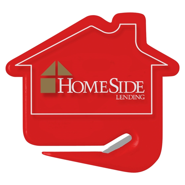 House shaped letter opener with protective steel blade.... from ASI 52840 Evans Manufacturing