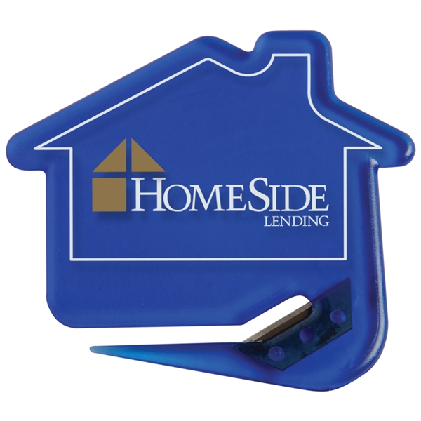 House shaped letter opener with protective steel blade.... from ASI 52840 Evans Manufacturing