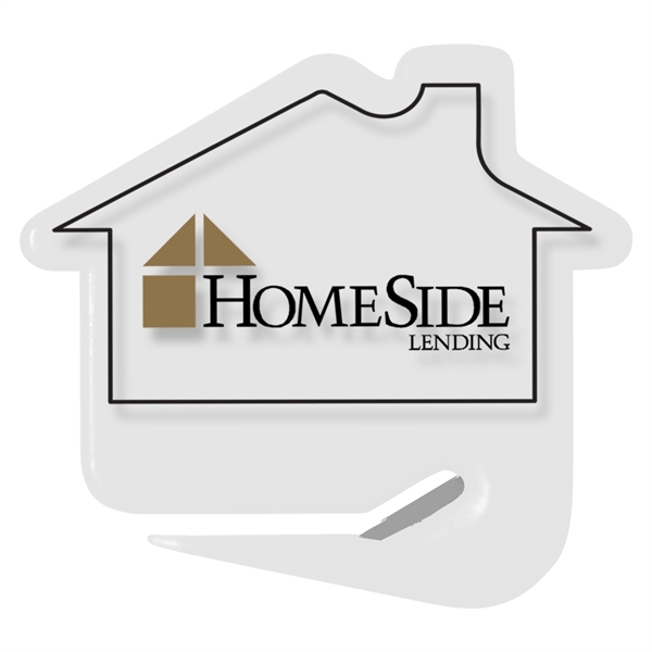 House shaped letter opener with protective steel blade.... from ASI 52840 Evans Manufacturing