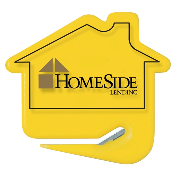 House shaped letter opener with protective steel blade.... from ASI 52840 Evans Manufacturing