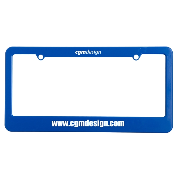 License plate frame. 2 holes with straight bottom.... from ASI 52840 Evans Manufacturing