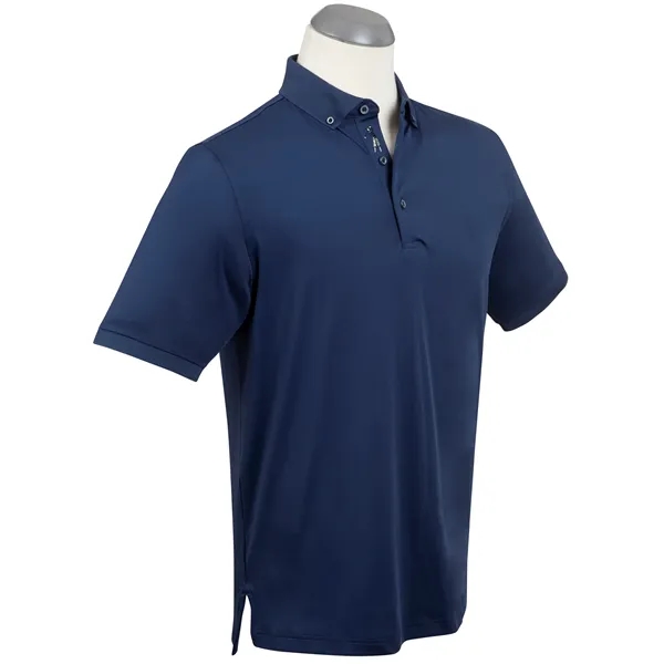 This solid polo shirt with a modern update. Men's performance short... from ASI 38120 Ball Pro / Diversified Quality Kitchenware / Branded Apparel Designs