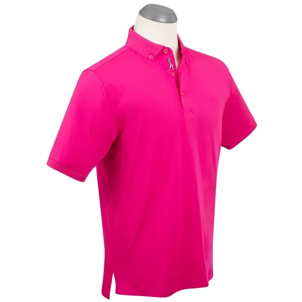 This solid polo shirt with a modern update. Men's performance short... from ASI 38120 Ball Pro / Diversified Quality Kitchenware / Branded Apparel Designs
