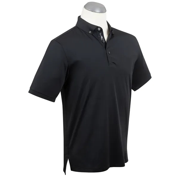 This solid polo shirt with a modern update. Men's performance short... from ASI 38120 Ball Pro / Diversified Quality Kitchenware / Branded Apparel Designs