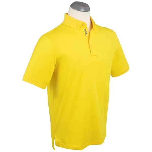 This solid polo shirt with a modern update. Men's performance short... from ASI 38120 Ball Pro / Diversified Quality Kitchenware / Branded Apparel Designs