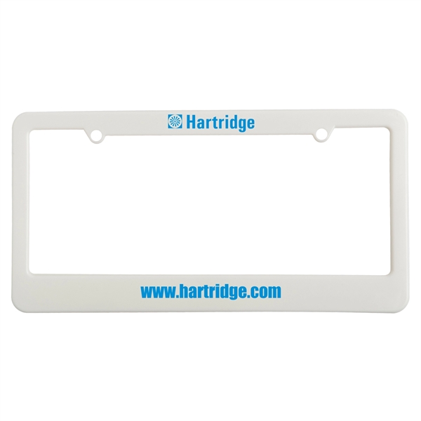 License plate frame. 2 holes with straight bottom.... from ASI 52840 Evans Manufacturing