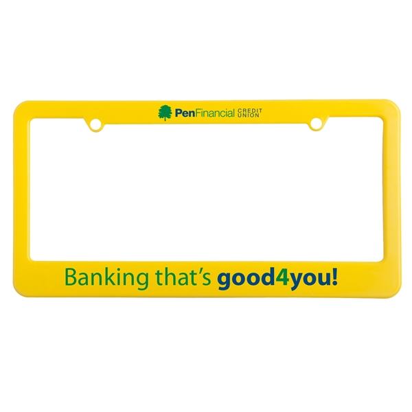 License plate frame. 2 holes with straight bottom.... from ASI 52840 Evans Manufacturing