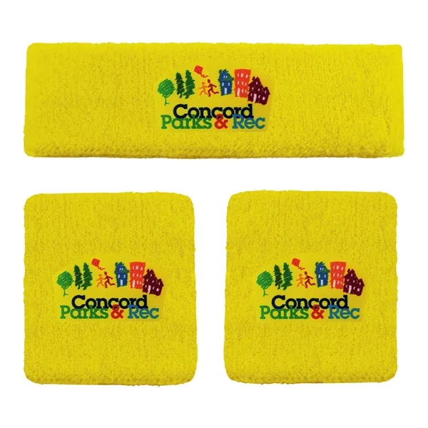 Headband and 2 wristband combo set available in several colors and... from ASI 90160 Suntex Industries
