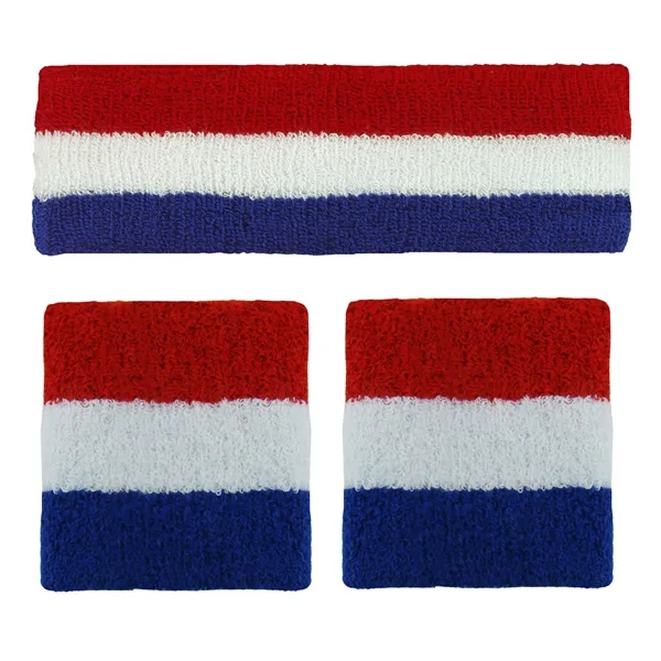 Headband and 2 wristband combo set available in several colors and... from ASI 90160 Suntex Industries