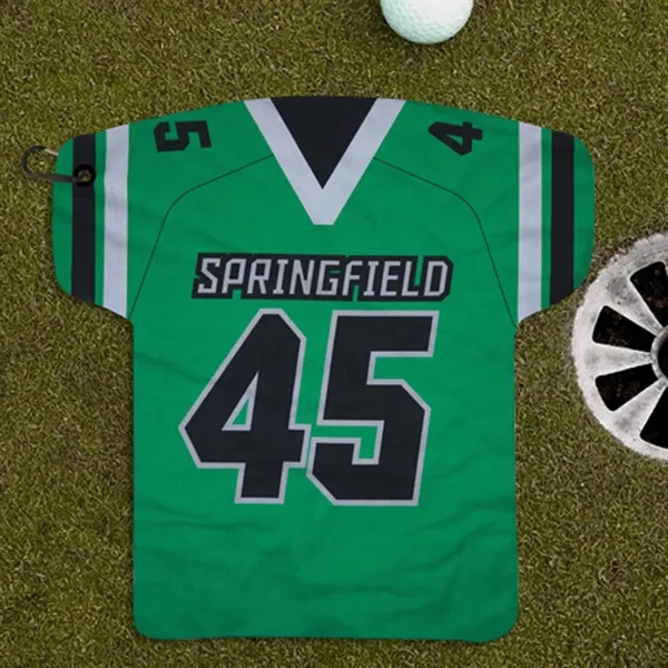 22"x23" jersey-shaped golf towel with grommet/hook... from ASI 73520 Neet Feet / Kanata Towels