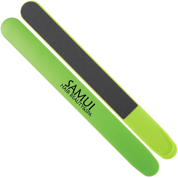Nail file available in assorted colors with customization options.... from ASI 52840 Evans Manufacturing