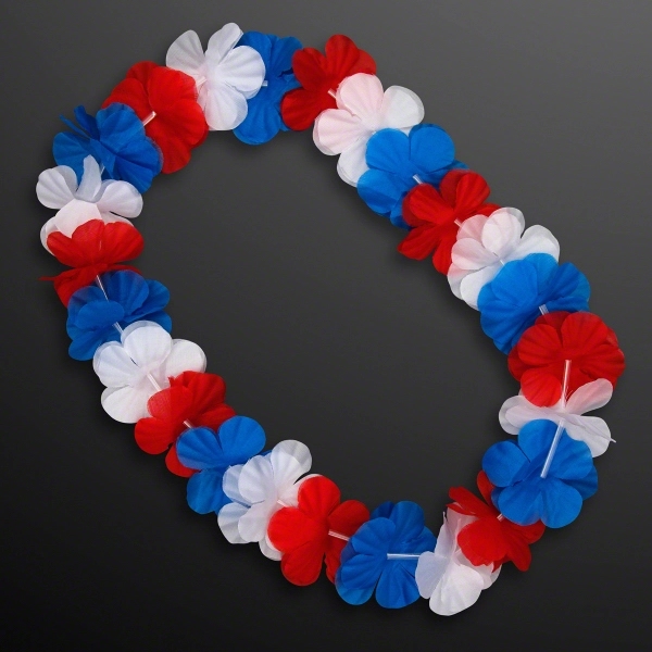 Flower Lei Necklace (Non-Light Up), 36" Long. No Lights, Faux Flowers.... from ASI 34194 ALightPromos / Alight Promotional Products