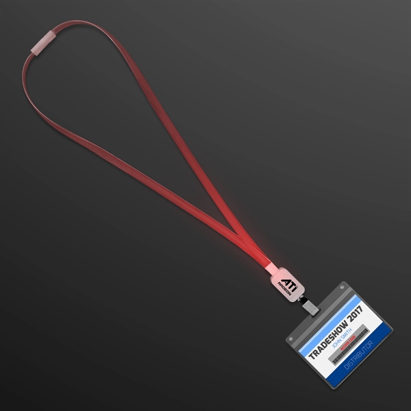 Blank or Imprinted. Supernova Light Lanyards, LED Badge Holders... from ASI 34194 ALightPromos