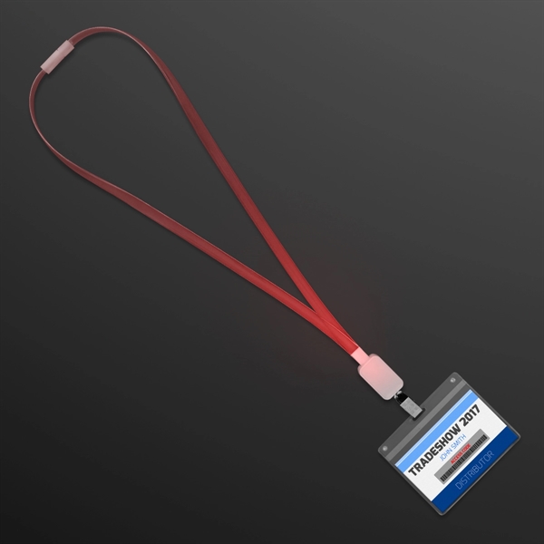 Blank or Imprinted. Supernova Light Lanyards, LED Badge Holders... from ASI 34194 ALightPromos