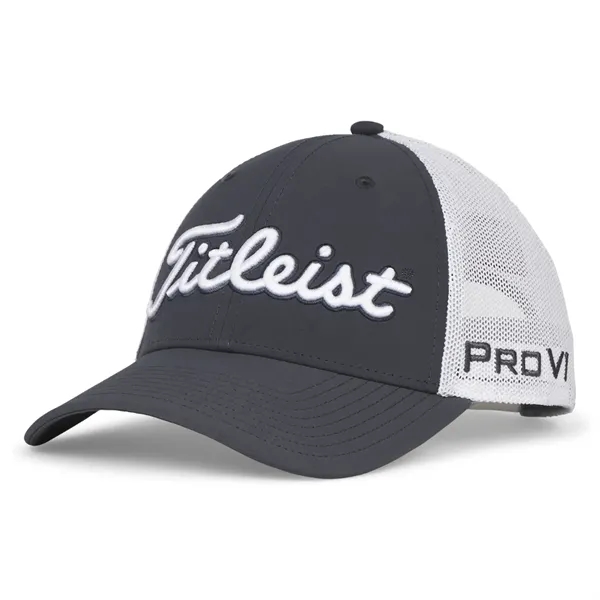Performance golf hat with mesh back, snapback closure, moisture-wicking sweatband ... from ASI 57653 Gold Bond