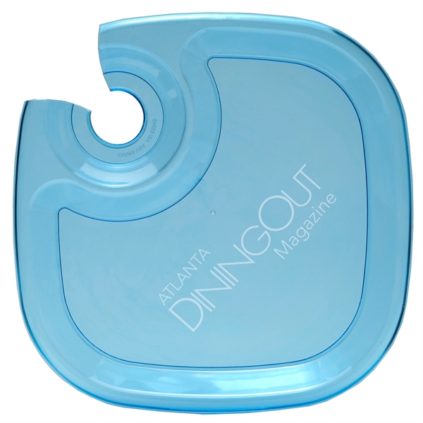 Wine and Snack Tray comes with drink holder for stemmed glasses,... from ASI 52840 Evans Manufacturing