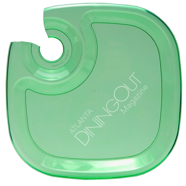 Wine and Snack Tray comes with drink holder for stemmed glasses,... from ASI 52840 Evans Manufacturing