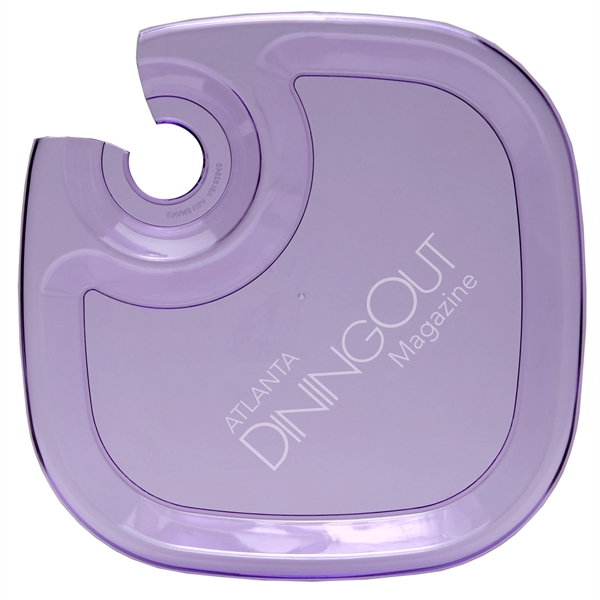 Wine and Snack Tray comes with drink holder for stemmed glasses,... from ASI 52840 Evans Manufacturing