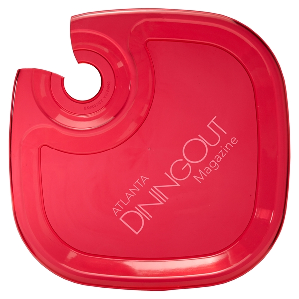 Wine and Snack Tray comes with drink holder for stemmed glasses,... from ASI 52840 Evans Manufacturing