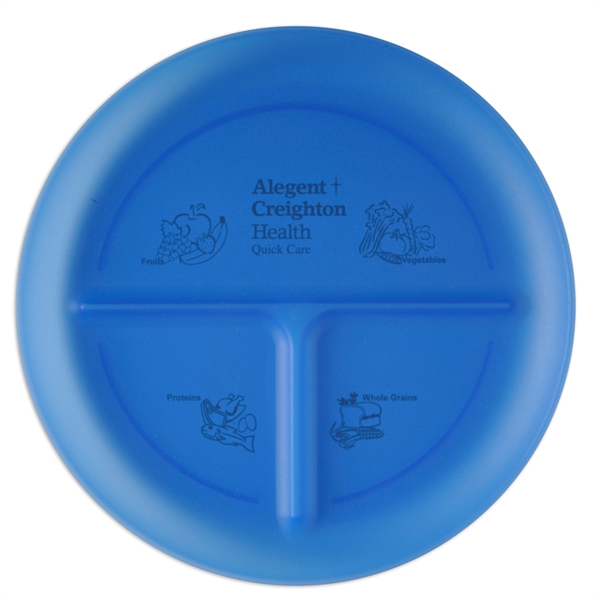 Durable Food Grade Polypropylene plate with three compartments.... from ASI 52840 Evans Manufacturing