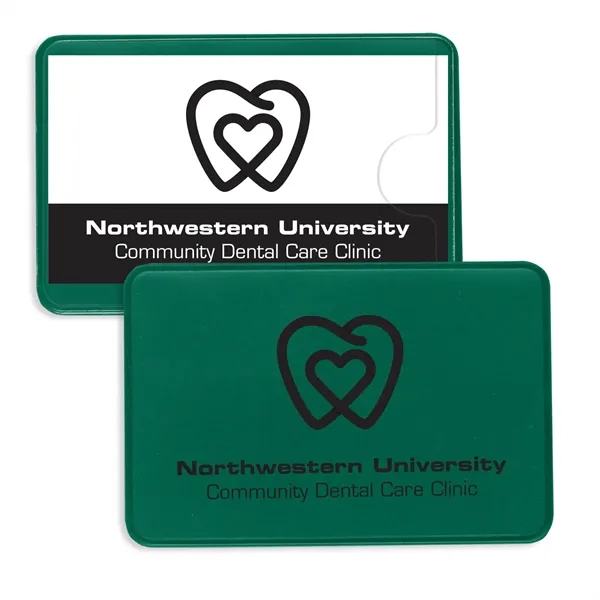Vinyl business card case measuring 2.37"H x 3.62"W with a simple... from ASI 54040 Fey Promo