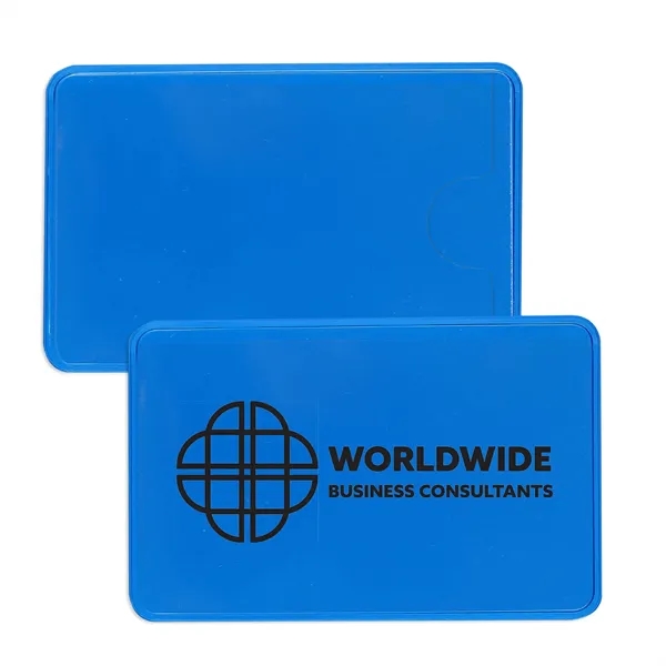 Translucent vinyl side opening business card case measuring 2.37"H x 3.62"W... from ASI 54040 Fey Promo
