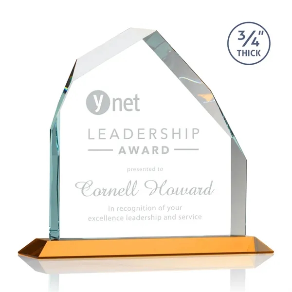 Brilliant award in 3 sizes features a 0.75" thick Starfire Crystal... from ASI 84592 St Regis Group / St Regis