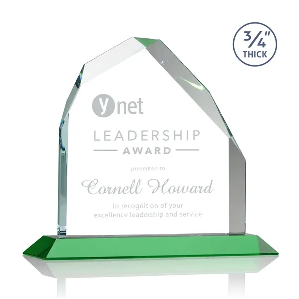 Brilliant award in 3 sizes features a 0.75" thick Starfire Crystal... from ASI 84592 St Regis Group / St Regis