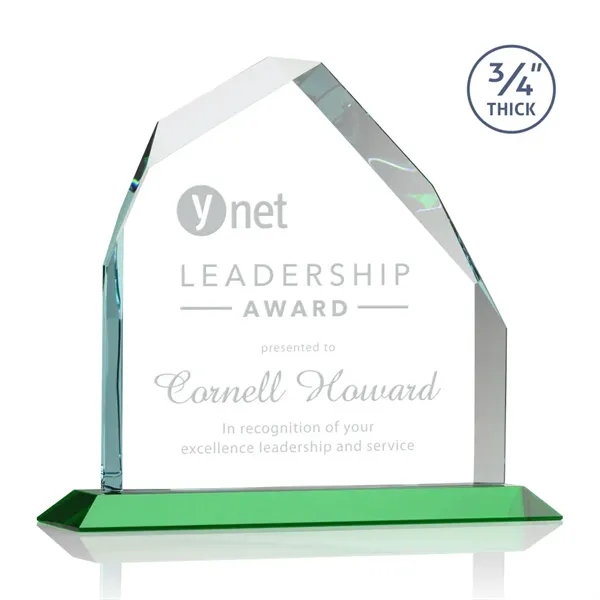 Brilliant award in 3 sizes features a 0.75" thick Starfire Crystal... from ASI 84592 St Regis Group / St Regis