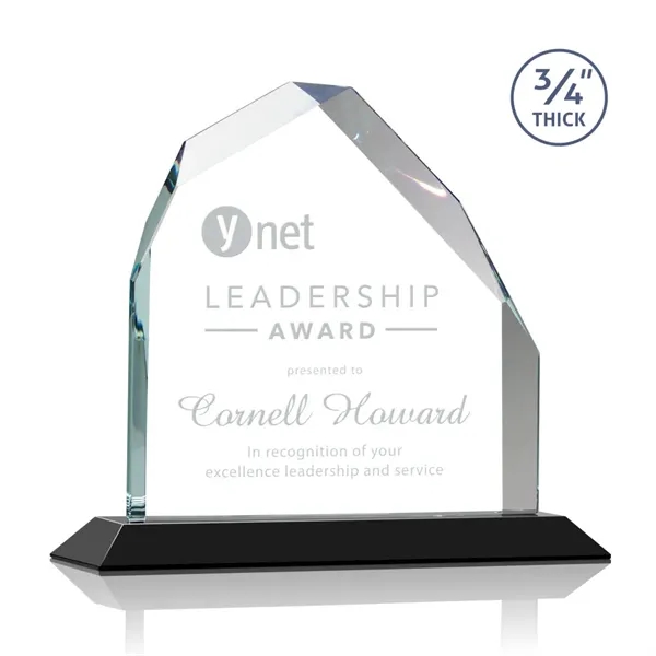 Brilliant award in 3 sizes features a 0.75" thick Starfire Crystal... from ASI 84592 St Regis Group / St Regis