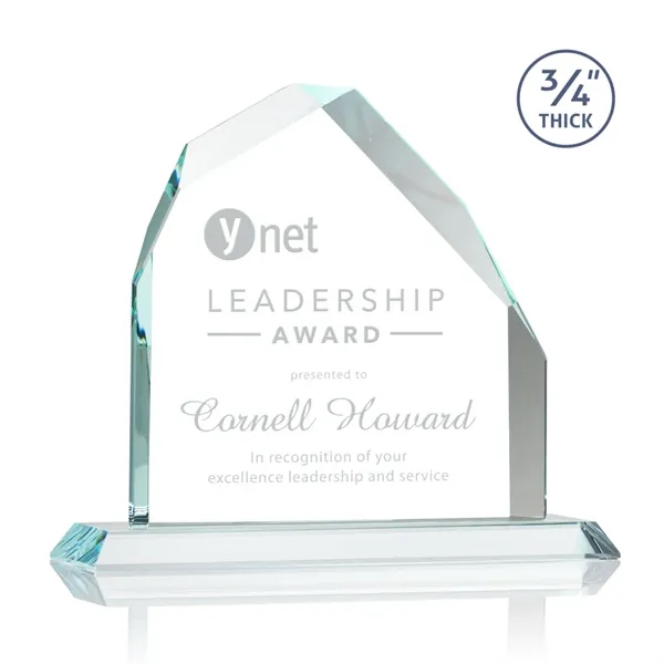 Brilliant award in 3 sizes features a 0.75" thick Starfire Crystal... from ASI 84592 St Regis Group / St Regis