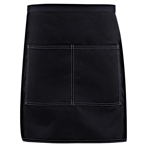 Customizable half bistro waist apron with patch pockets, double stitching accent... from ASI 36558 Aprons, Etc.