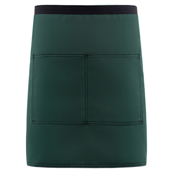 Customizable half bistro waist apron with patch pockets, double stitching accent... from ASI 36558 Aprons, Etc.