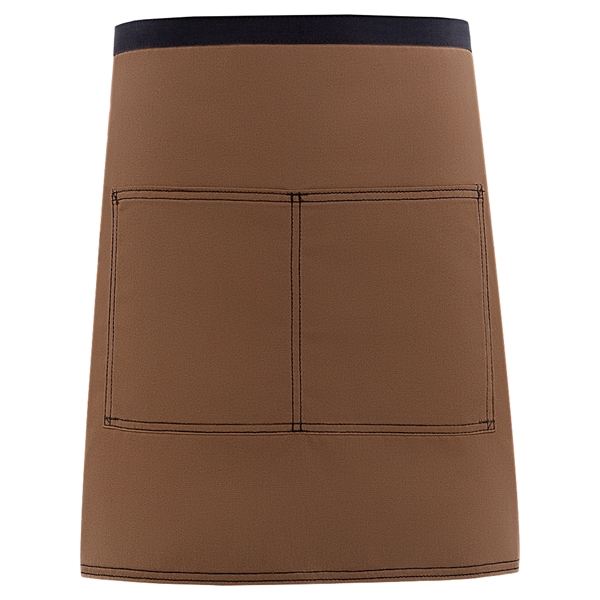 Half bistro waist apron with divided patch pocket, black webbing extra... from ASI 36558 Aprons, Etc.