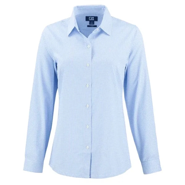 Cutter & Buck Skyline Eco Recycled Gingham Womens Long Sl...... from ASI 47965 Cutter & Buck
