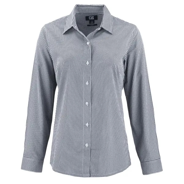 Cutter & Buck Skyline Eco Recycled Gingham Womens Long Sl...... from ASI 47965 Cutter & Buck