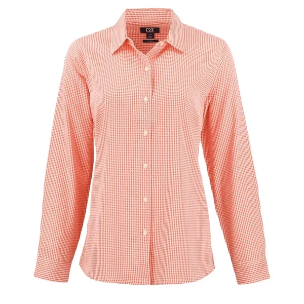 Cutter & Buck Skyline Eco Recycled Gingham Womens Long Sl...... from ASI 47965 Cutter & Buck