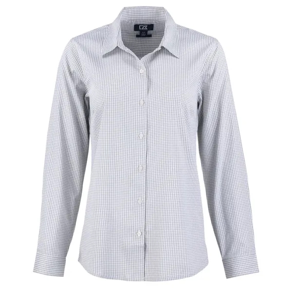 Cutter & Buck Skyline Eco Recycled Gingham Womens Long Sl...... from ASI 47965 Cutter & Buck