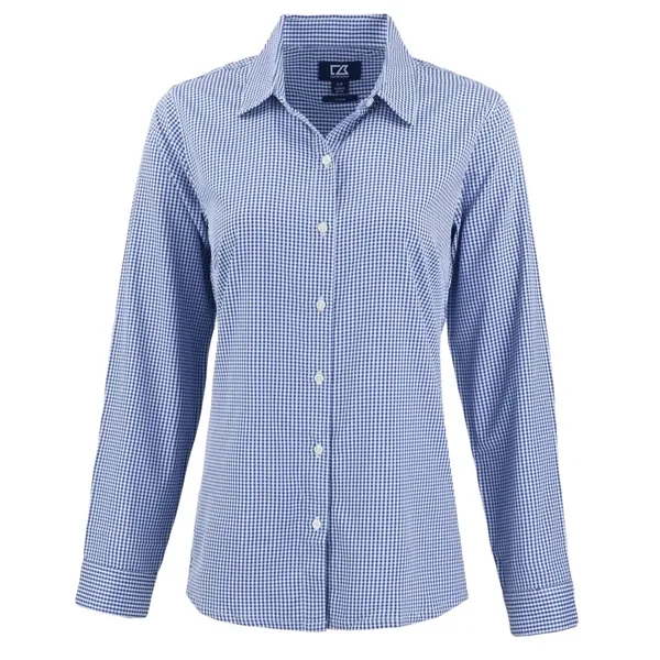 Cutter & Buck Skyline Eco Recycled Gingham Womens Long Sl...... from ASI 47965 Cutter & Buck