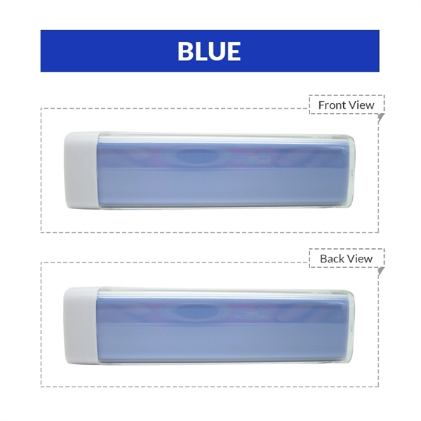 Classic plastic, rectangular shaped power bank with capacities, 1800mAh, 2000mAh, 2200mAh,... from ASI 37218 Athena Promo (tm)