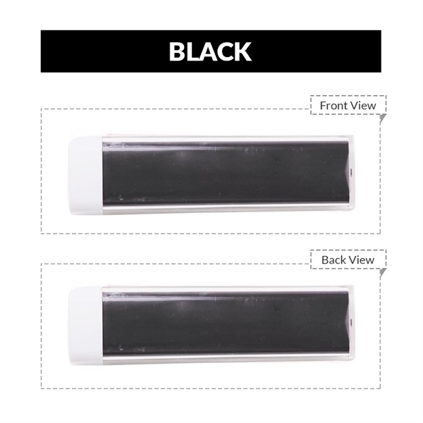 Classic plastic, rectangular shaped power bank with capacities, 1800mAh, 2000mAh, 2200mAh,... from ASI 37218 Athena Promo (tm)