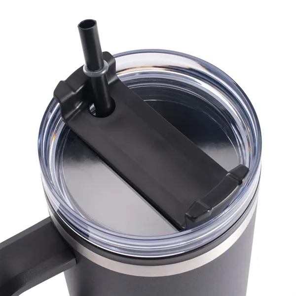 S/S Double Wall Tumbler with Plastic Liner, Straw Included, Powder Coated... from ASI 64845 Kin Image Inc / Himmers International Inc.