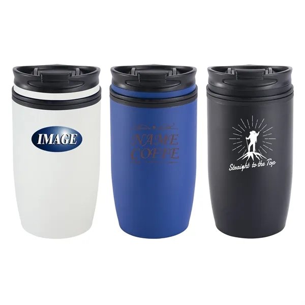 12 oz. Double Wall Stainless Steel Tumbler With Lid, A Generous... from ASI 64845 Kin Image Inc / Himmers International Inc.