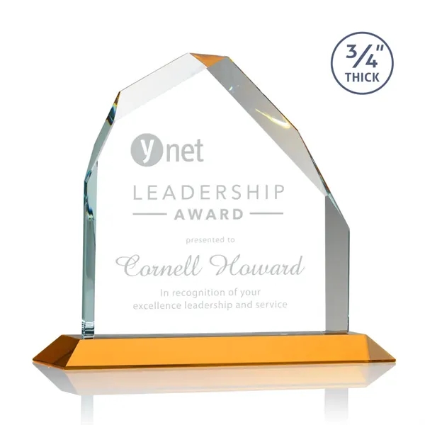 Brilliant award in 3 sizes features a 0.75" thick Starfire Crystal... from ASI 84592 St Regis Group / St Regis